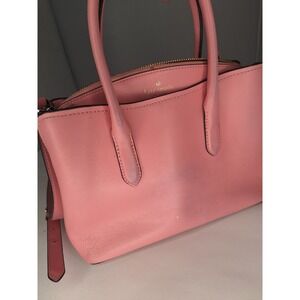 Kate Spade Pink Leather Top Handle Crossbody Bag with Gold Hardware